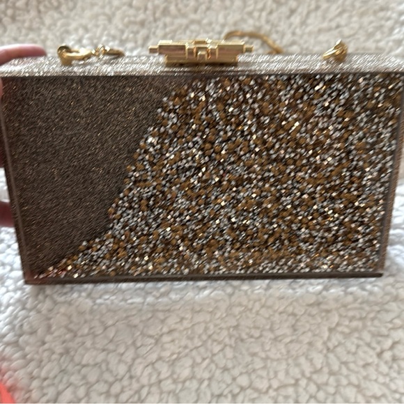 India Hicks Glitter Box Clutch - New - Picture 8 of 11